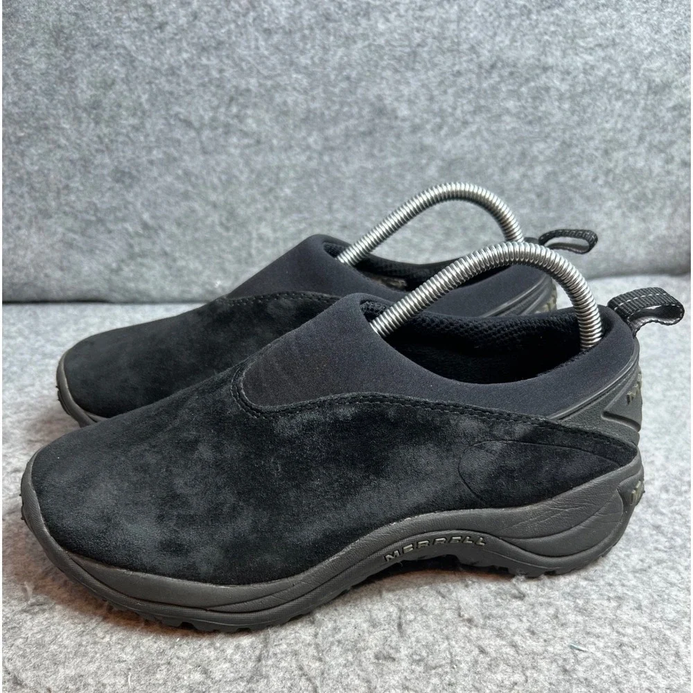 Merrell Jungle Moc Black Suede Slip On Shoes Mens Gorpcore Hiking Sneaker Size 8